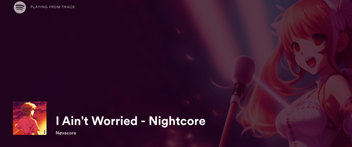I Aint Worried Nightcore on Spotify