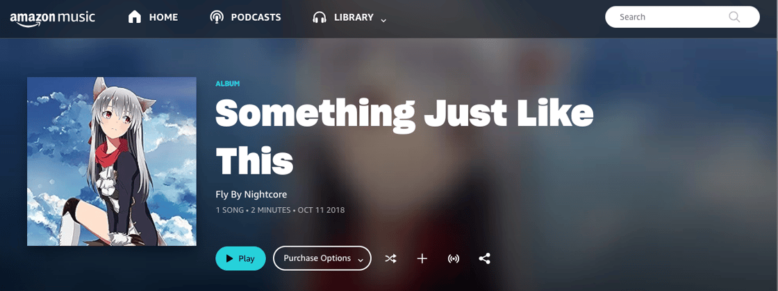 Something Just Like This Nightcore version on Amazon Music